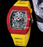 Swiss Quality Replica Richard Mille RM17-01 Skeleton Dial Red Carbon Case Watch